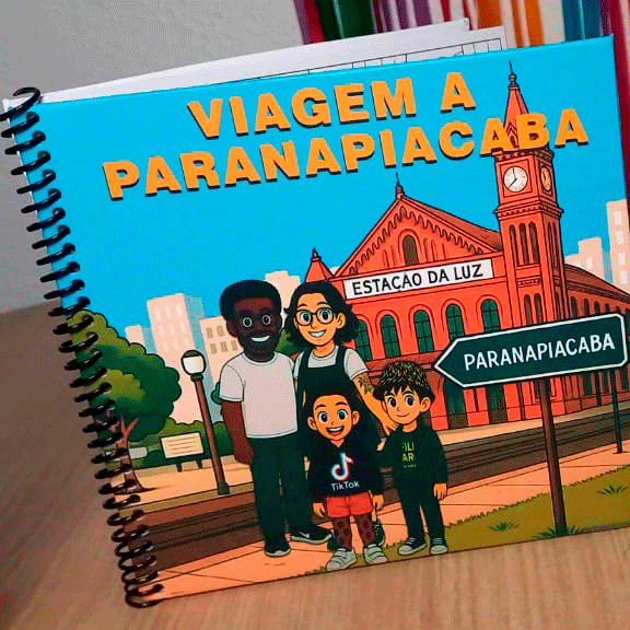 Livro de colorir personalizado Memórias em Cor