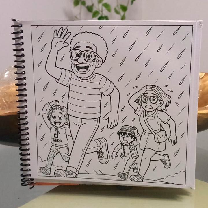 Livro de colorir personalizado Memórias em Cor
