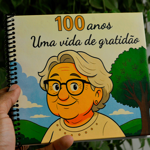 Livro de pintura personalizado Memórias em Cor